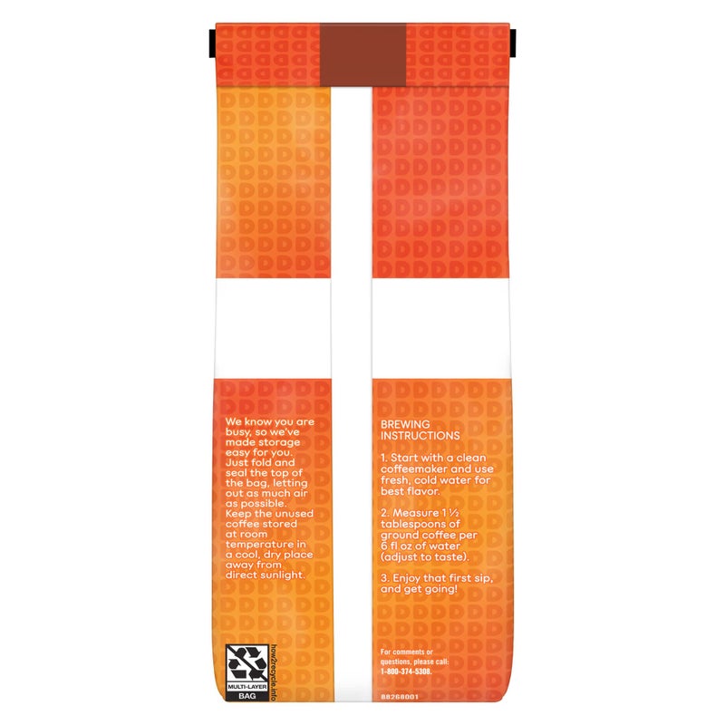 Dunkin Donuts Dunkin' Hazelnut Flavored Ground Coffee, 12 Ounce - Image 4